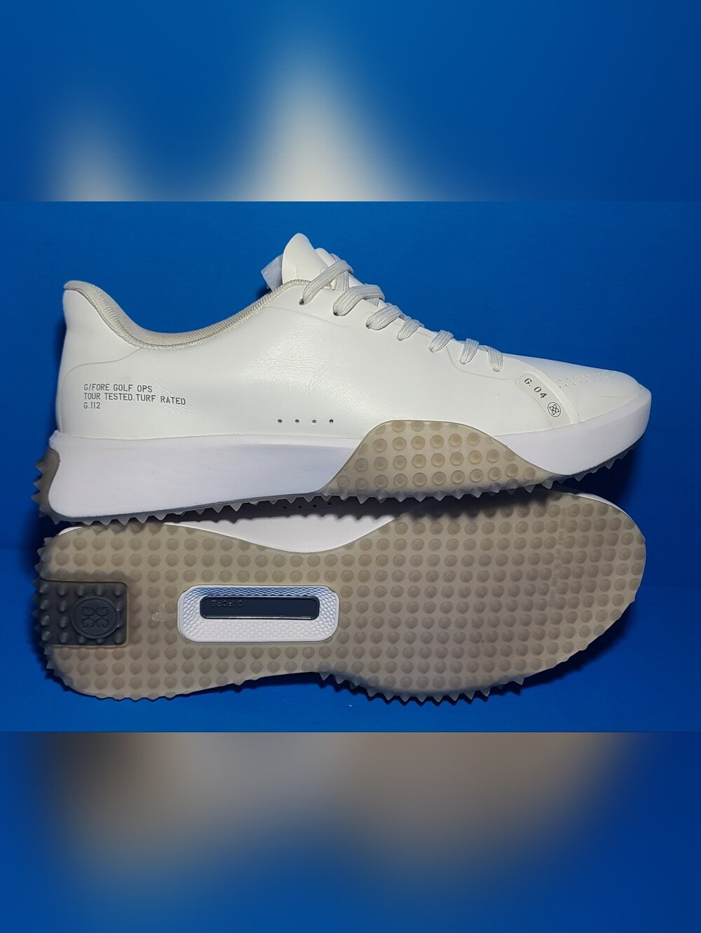 G/Fore Fore G4 G.112 Disruptor Men's White Leather Golf Sneaker ⛳️ US 11.5 ⛳️ - Picture 4 of 9